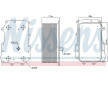 Olejový chladič, motorový olej NISSENS 90726