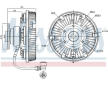 Spojka, větrák chladiče NISSENS 86077