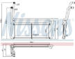 Výměník tepla, vnitřní vytápění NISSENS 75007
