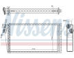 Výměník tepla, vnitřní vytápění NISSENS 707206