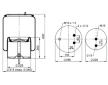 Mech, pneumatické odpružení CONTITECH AIR SPRING 6700 N P02