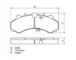 Sada brzdových destiček, kotoučová brzda DT Spare Parts 4.92243
