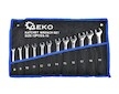 Klíče očkoploché ráčnové sada 12 ks 8 - 19mm GEKO