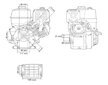 Motor 9HP/25mm k čerpadlu nebo centrále MAR-POL M79896