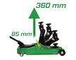 Nízkoprofilový hydraulický pojízdný zvedák 2.5 t MAR-POL M80242