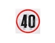 Samolepka omezení rychlosti 40 km