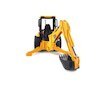 Traktor JCB MIDI CX s předním nakladačem a zadním bagrem 02427 BRUDER BO-02427