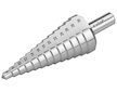 Vrták stupňovitý 6-30/2mm 13 otvorů stopka 10mm délka 95mm HSS EXTOL PREMIUM 8801163