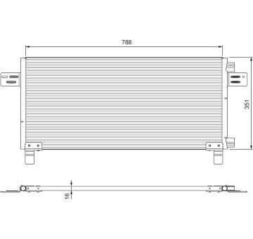 Kondenzátor, klimatizace VALEO 815091