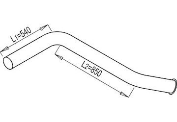 Výfuková trubka DINEX 68655