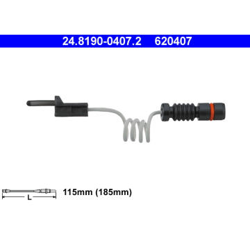 Výstražný kontakt, opotřebení obložení ATE 24.8190-0407.2