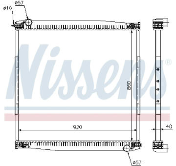 Chladič, chlazení motoru NISSENS 640690