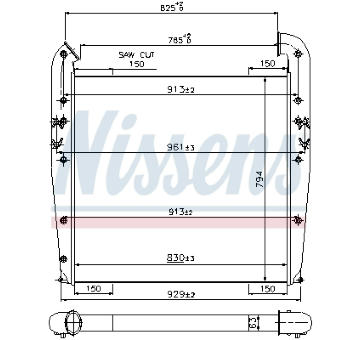 Chladič turba NISSENS 96960