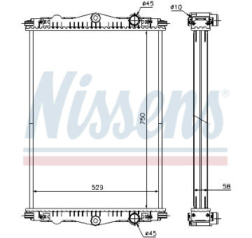 Chladič, chlazení motoru NISSENS 614440