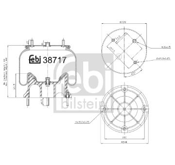 Mech, pneumatické odpružení FEBI BILSTEIN 38717