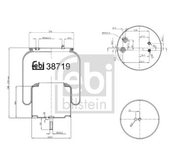 Mech, pneumatické odpružení FEBI BILSTEIN 38719