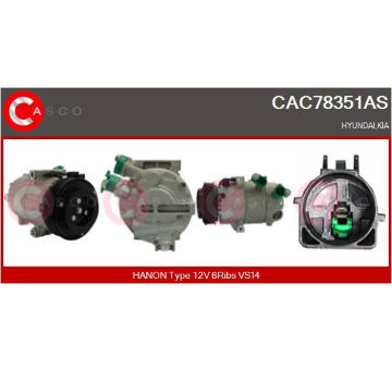 Relé, startér CASCO CRL10605AS