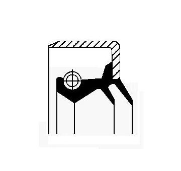 Těsnicí kroužek hřídele, hřídel převodovky CORTECO 12013864B