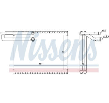 Výparník, klimatizace NISSENS 92323