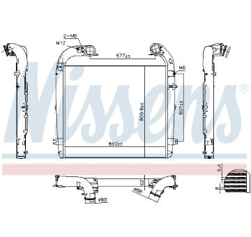 Chladič turba NISSENS 961439