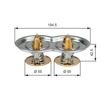 Termostat, chladivo GATES TH51975/80G1