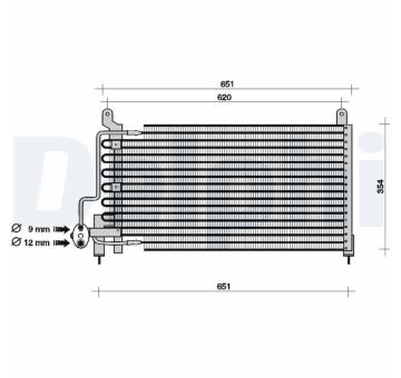 Kondenzátor, klimatizace DELPHI TSP0225049