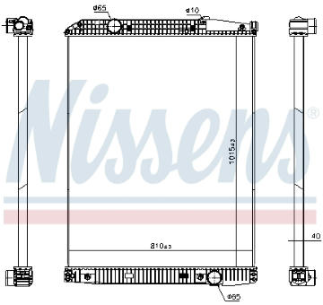 Chladič, chlazení motoru NISSENS 627910