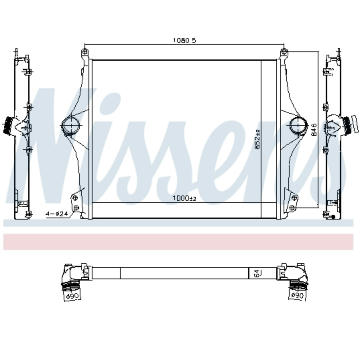 Chladič turba NISSENS 961298