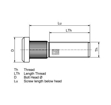 Šroub kola DT Spare Parts 1.17134