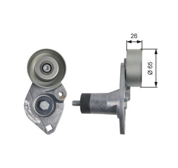 Napínák, žebrovaný klínový řemen GATES T39152