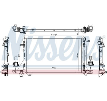 Chladič, chlazení motoru NISSENS 606411