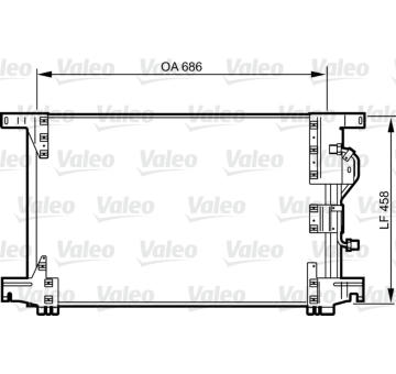 Kondenzátor, klimatizace VALEO 818034