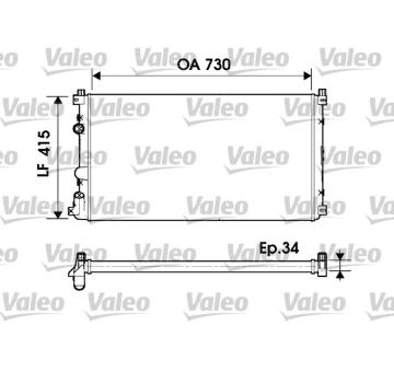 Chladič, chlazení motoru VALEO 732918