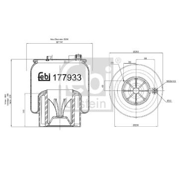 Mech, pneumatické odpružení FEBI BILSTEIN 177933
