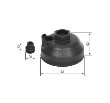 Víko, skříň filtru močoviny BOSCH F 00B H40 025