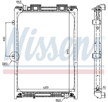 Chladič, chlazení motoru NISSENS 62870A