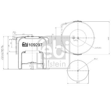 Mech, pneumatické odpružení FEBI BILSTEIN 109297