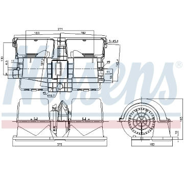 vnitřní ventilátor NISSENS 87134