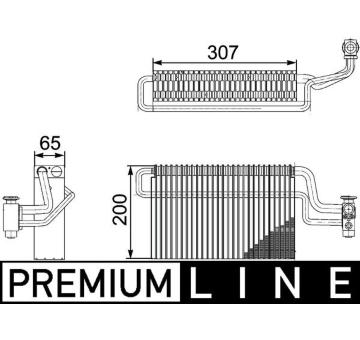 Výparník, klimatizace MAHLE AE 146 000P