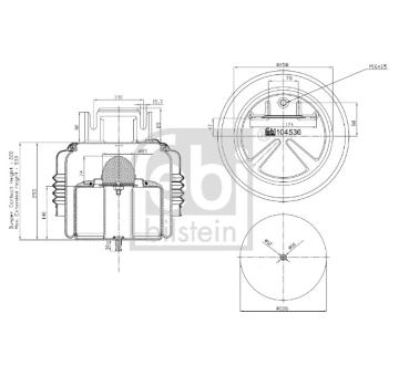 Mech, pneumatické odpružení FEBI BILSTEIN 104536