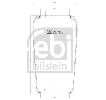 Mech, pneumatické odpružení FEBI BILSTEIN 20762
