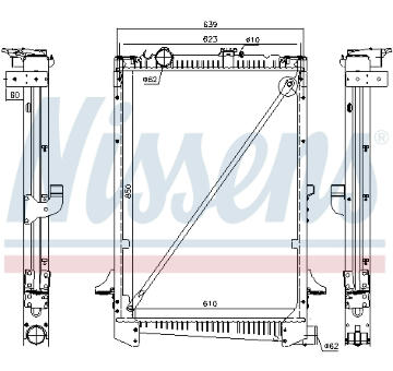 Chladič, chlazení motoru NISSENS 61441A