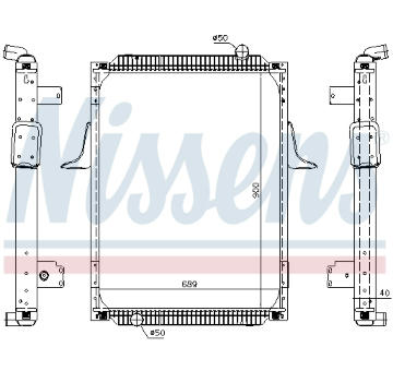 Chladič, chlazení motoru NISSENS 63788A