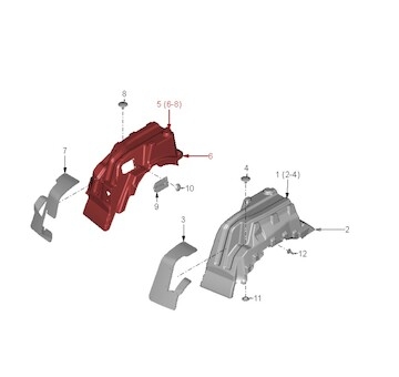 Blatník vpravo uvnitř MAN