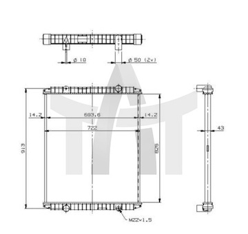 Chladič - chlazení motoru NRF NRF509706