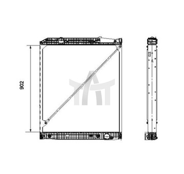 Chladič - chlazení motoru NRF NRF519576