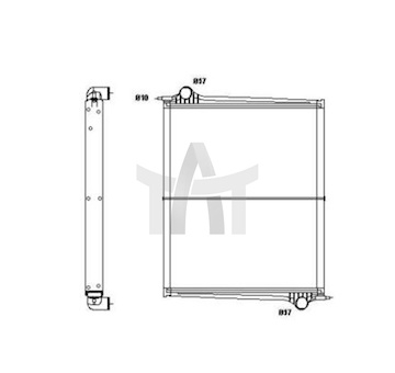 Chladič - chlazení motoru NRF NRF519598
