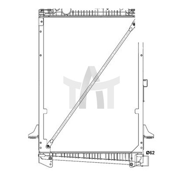 Chladič - chlazení motoru NRF NRF519616
