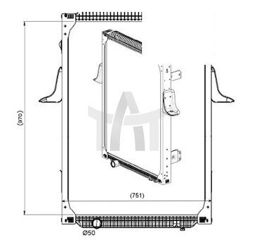 Chladič - chlazení motoru NRF NRF529564