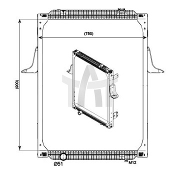 Chladič - chlazení motoru NRF NRF529700
